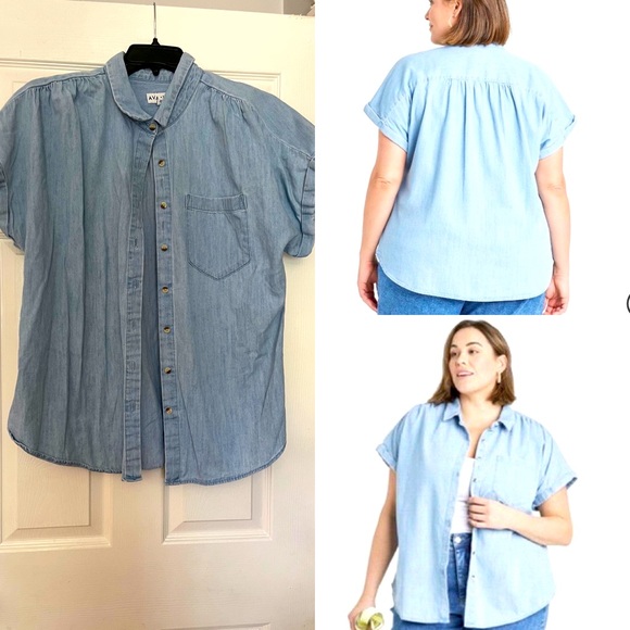 Ava & Viv Tops - Cute Demin Top